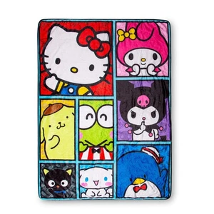 Sanrio Hello Kitty and Friends Oversized Sherpa Fleece Überwurf Decke | Plüsch... - Bild 1 von 8