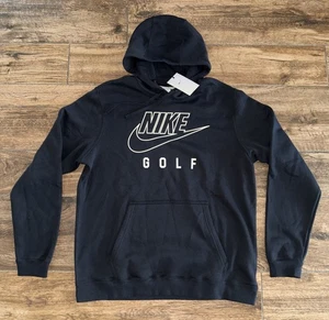 Nike Golf Hoodie Sportswear Club Fleece Herren L LARGE SCHWARZ Pullover Sweatshirt - Bild 1 von 4