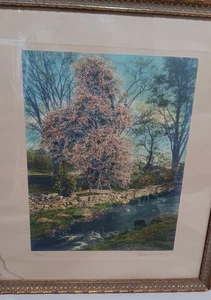 Wallace Nutting handkoloriert fotografiert ungerahmt signed "Hope" mit COA - Bild 1 von 11