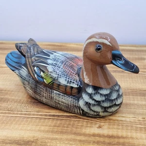 Señuelo Pato Vintage Decorativo Pintado a Mano 6" X 3" Colección K - Imagen 1 de 10