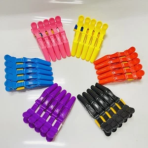 5pcs Plastic Hair Clip Hairdressing Clamps Claw Section Alligator Clips Barber* - Picture 1 of 18
