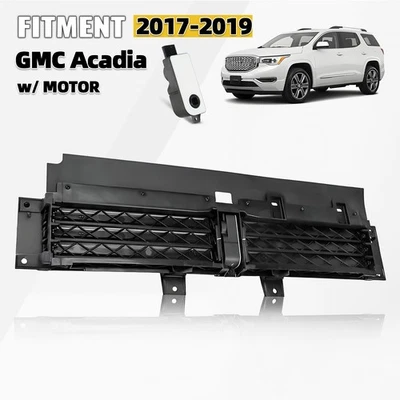 Front Lower Radiator Grille Air Shutter With MOTOR For 2017-2019 GMC Acadia - Image 1 of 3