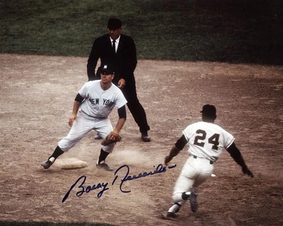 Bobby Richardson Signed 8x10 Photo Willie Mays New York Yankees 1960 WS MVP JSA - Image 1 of 2