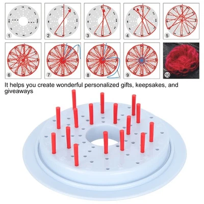 DIY Round Knitting Looms Flower Knitting Loom Maker Weaving Tool For DIY Woo XG5 - Image 1 of 4
