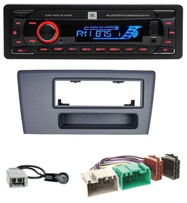 JBL AUX MP3 USB Bluetooth SD Autoradio für Volvo S60 S70 C70 V70 00-03 dunkelgra - Bild 1 von 4