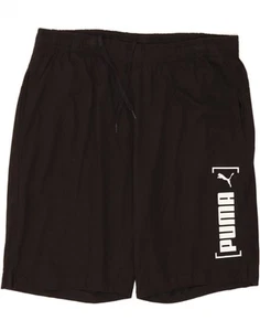 PUMA Mens Graphic Sport Shorts 2XL Black Cotton XF04 - Picture 1 of 3