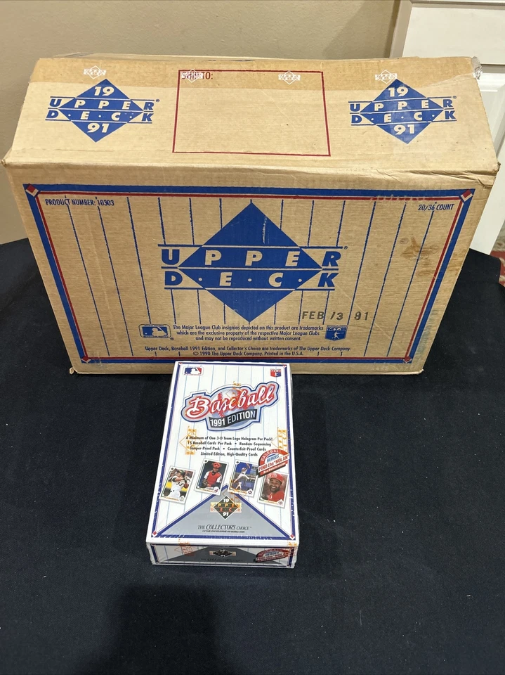 1991 Upper Deck Low Series Factory Sealed Wax Box "Find The Nolan" Jordan SP1 RC - Image 1 of 4