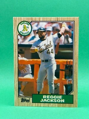1987 Topps Traded No52 Реджи Джексон Oakland Athletics NY Yankees Зал славы Нетронутый - Изображение 1 из 2