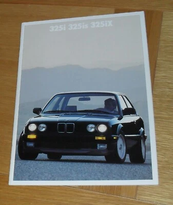 BMW Serie 3 E30 325i 325iS 325iX Folleto del mercado de Estados Unidos 1988 2 y 4 puertas Foto 1 de 2