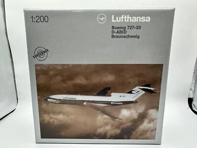 HERPA 1/200 LUFTHANSA B-727-100 (D-ABID) 550789 DIECAST METAL - New in box - Image 1 of 4