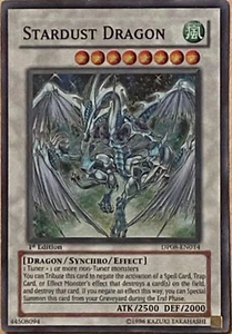 Yu-Gi-Oh! 1996 Stardust Dragon 1st Edition DP08-EN014 TCG Card - Picture 1 of 3