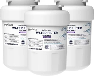 3 pack Amazon Basics Premium Replacement for GE MWF-P Refrigerator Water Filter - Picture 1 of 1