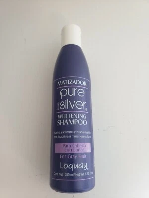 MATIZADOR PURE SILVER LOQUAY PRIMER WHITENING SHAMPOO CABELLO CON CANAS 8OZ - Image 1 of 4