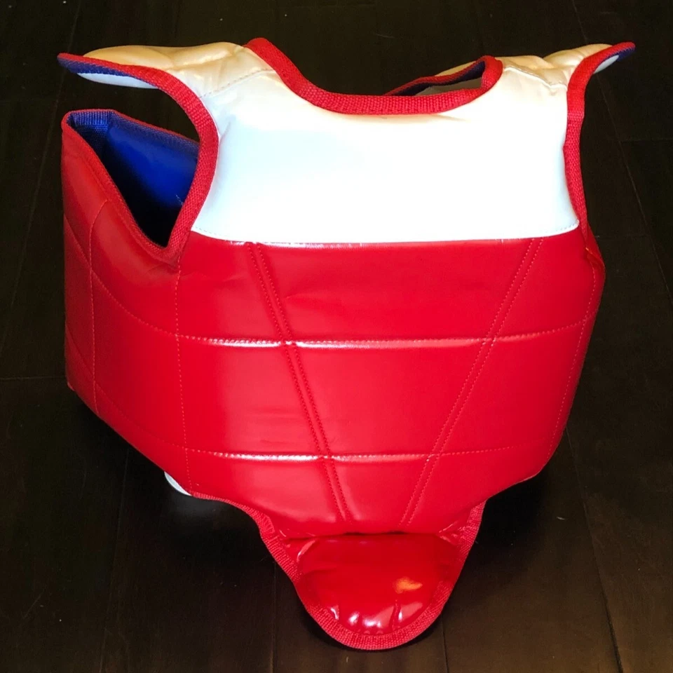 New Size 2 WTF Taekwondo Solid Reversible Red/Blue Chest Protector/Guard  - Image 1 of 1
