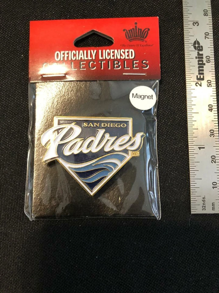 Imán con logotipo de onda azul de los Padres de San Diego - Licencia MLB - NUEVO empaquetado de fábrica Foto 1 de 1