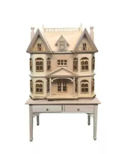 Dollhouse Miniature Baby House 1:12 Unfinished #2000 - Picture 1 of 4