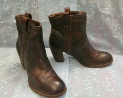 Women's We Want Felmini FELMINI Tobacco Brown Leather Ankle Boots Size 39 - Image 1 of 4