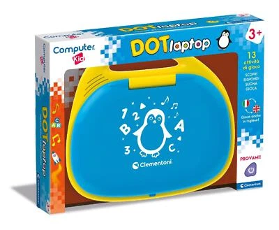 Clementoni Computer Kid Dot Laptop Educativo Elettronico Parlante Computer 3+ - Immagine 1 di 4