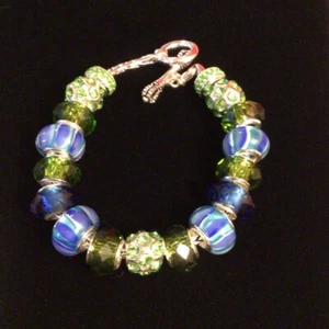 Handmade DaVinci Bead Charm Bracelet  - Picture 1 of 4