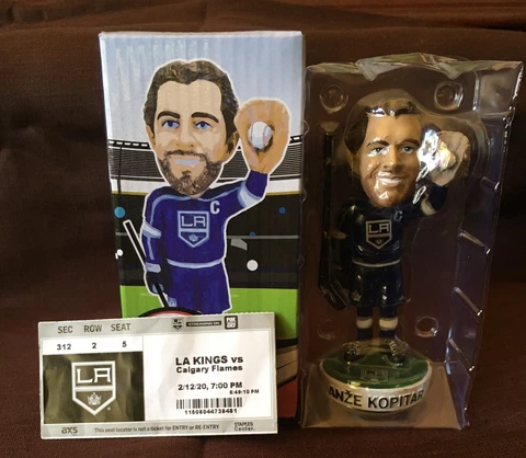 LOS ANGELES KINGS ANZE KOPITAR 2020 BOBBLEHEAD DODGERS NIGHT STUB NEW IN BOX Cover