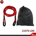 Red 7/8" x 21' Kinetic Energy Truck Tow Recovery Rope Strap Snatch 21970 LBS