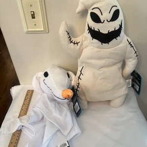 Set of 2 Nightmare Before Christmas Zero Oogie 18" Hanging Decor Walgreens- NEW - Picture 1 of 11
