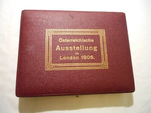 1906 RARE LONDON AUSTRIAN AUSSTELLUNG EXHIBITION CASED PLAQUE MEDAL - Picture 1 of 3