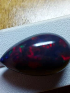 Huge black opal gemstone - loose natural welo Opal cabochon 28.75 CTS - Bild 1 von 14