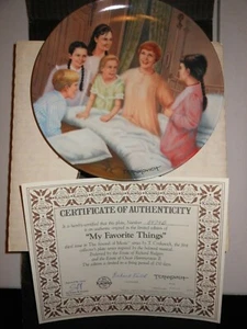 The Sound of Music Series Plate "My Favorite Things" 1986 Plate - with COA - Picture 1 of 6