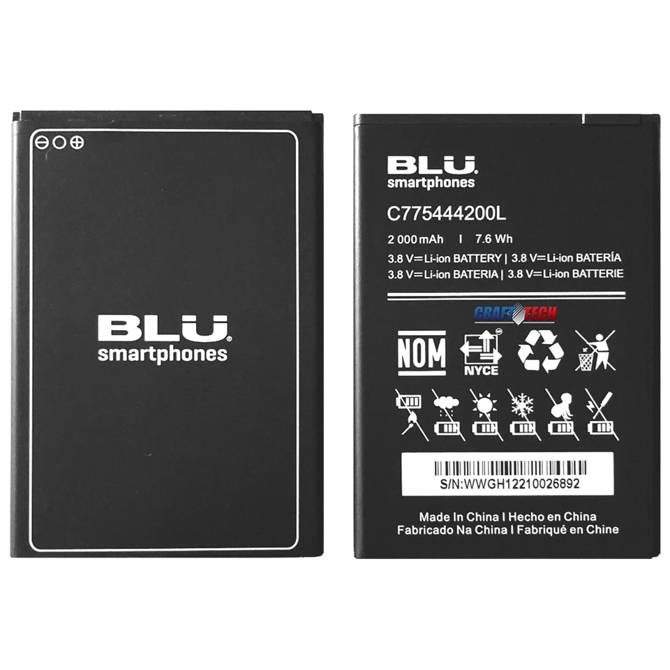 Batería BLU C5L Max C775444200L Batería Original OEM para C5L Max C0170- C176u Foto 1 de 4