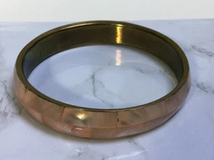 Mother Of Pearl Brass Bangle - Picture 1 of 1