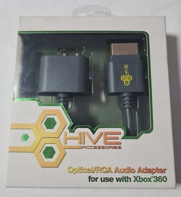 Xbox 360 Audio Adaptor - Optical/RCA Hive Accessories Brand New  - Image 1 of 2