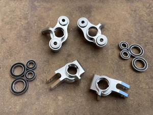 Aluminium Nabe vorne & hinten für Arrma Kraton Outcast 6s silber - Bild 1 von 3
