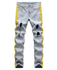 Men Skinny Jeans Ripped Jeans Slim Fit Pant Floral Pant Stretch Pant New Fashion