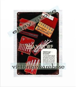 1971 super Indestro Tools metal tin sign modern kitchen wall decor ideas - Picture 1 of 4