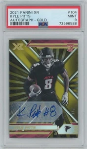 2021 Panini XR Kyle Pitts Autograph-Gold #104 2/5 PSA 9 - Picture 1 of 2