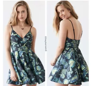 Urban Outfitters Hologram Fit + Flare Mini Dress. New With Tag. Size 6. Reg $179 - Picture 1 of 3
