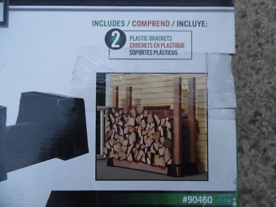 ShelterLogic Lumber Rack Firewood Rack Adjustable, Black - Image 1 of 2