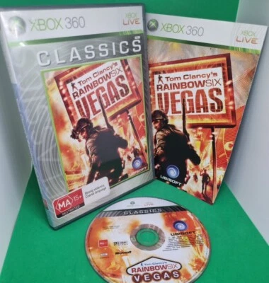 Tom Clancy's Rainbow Six Vegas PAL XBOX 360 (w/ Manual - Tested) - Image 1 of 3