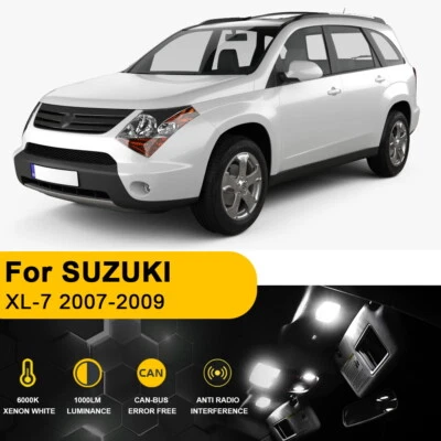Kit de paquete 9X bombillas interiores LED blancas para SUZUKI XL-7 2007-2009 Foto 1 de 4