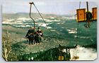 VT, Stowe, Spruce Peak Ski Area, Chairlift, Skiers, Chrome, Unposted