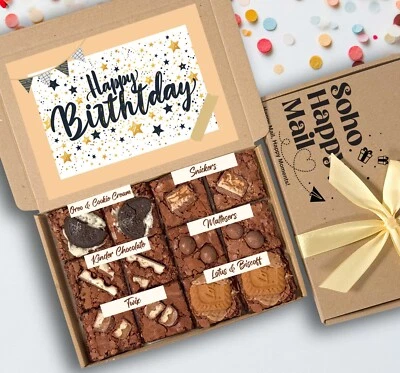 Personalised Brownie Gift, Postal Brownies, Birthday Brownies, Letterbox Brownie - Image 1 of 4
