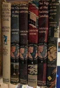 Vintage Nancy Drew Books Lot - 6 Titles - Publishing Dates Range From 1930s Era - Foto 1 di 15