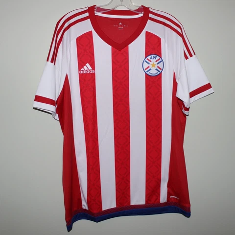 unworn PARAGUAY 2015 home shirt Copa América Adidas jersey Guaraníes Albirroja Cover