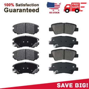 For 2010-2013 Kia Soul 2009 2010 Hyundai Sonata Front & Rear Ceramic Brake Pad - Picture 1 of 8