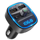 LENCENT Bluetooth Transmitter FM Samochodowy zestaw głośnomówiący z 2 portami USB