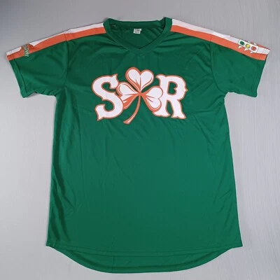 Camiseta Syracuse Mets Día de San Patricio SGA Para Hombre XL 2022 Verde MiLB RARA Foto 1 de 4