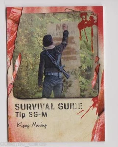 TOPPS THE WALKING DEAD SURVIVAL BOX PREMIUM INSERT CARD SURVIVAL GUIDE SG-M - Picture 1 of 3