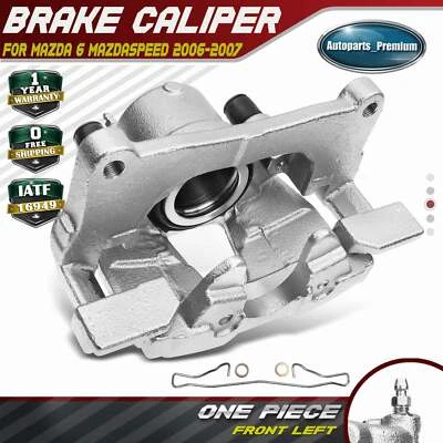 Pinza de freno de disco con soporte para Mazda 6 L4 2,3 L 2006-2007 conductor delantero izquierdo LH Foto 1 de 4