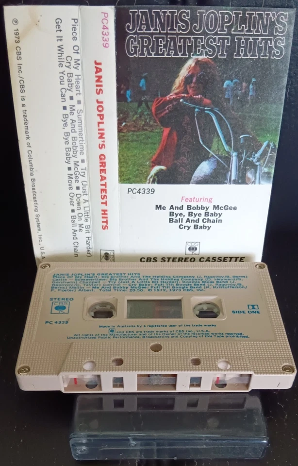 Janis Joplin – Janis Joplin's Greatest Hits - cassette tape VG+, cover VG - Image 1 of 1